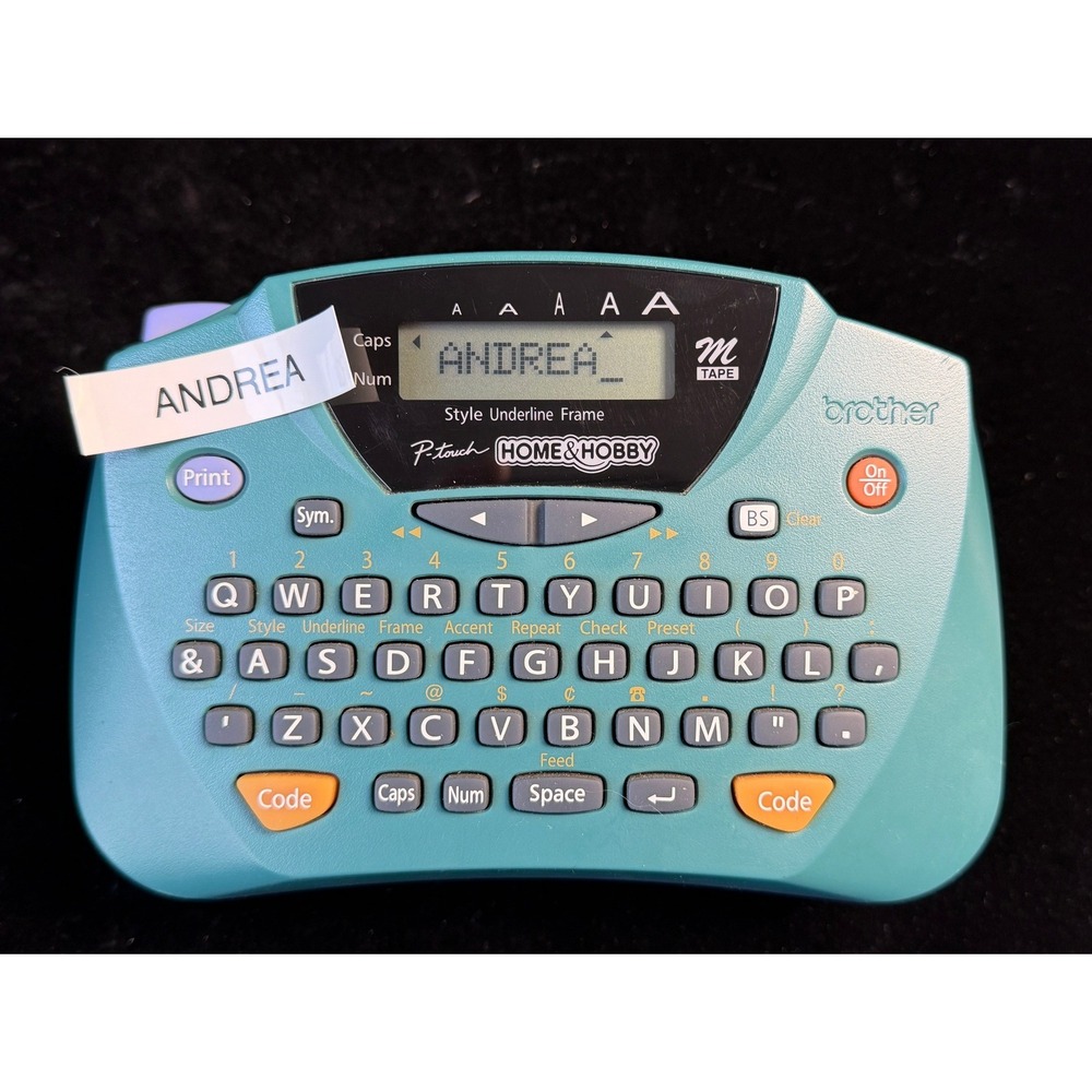 Brother P-Touch PT-65: Home Hobby Label Maker, Teal, Handheld, M-Tape  WORKS